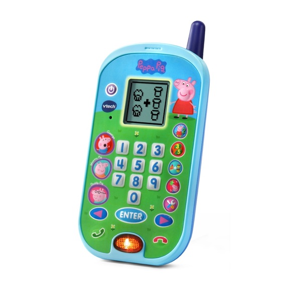 VTech Peppa Pig Let’s Chat Learning Phone, Kid Play Toy - Picture 4 of 8